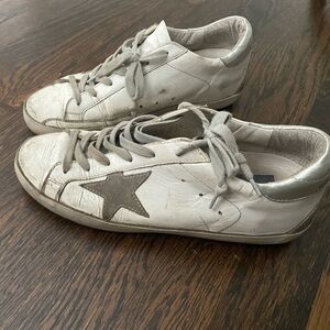 White golden goose sneakers BARELY WORN